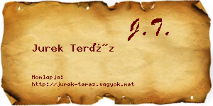 Jurek Teréz névjegykártya